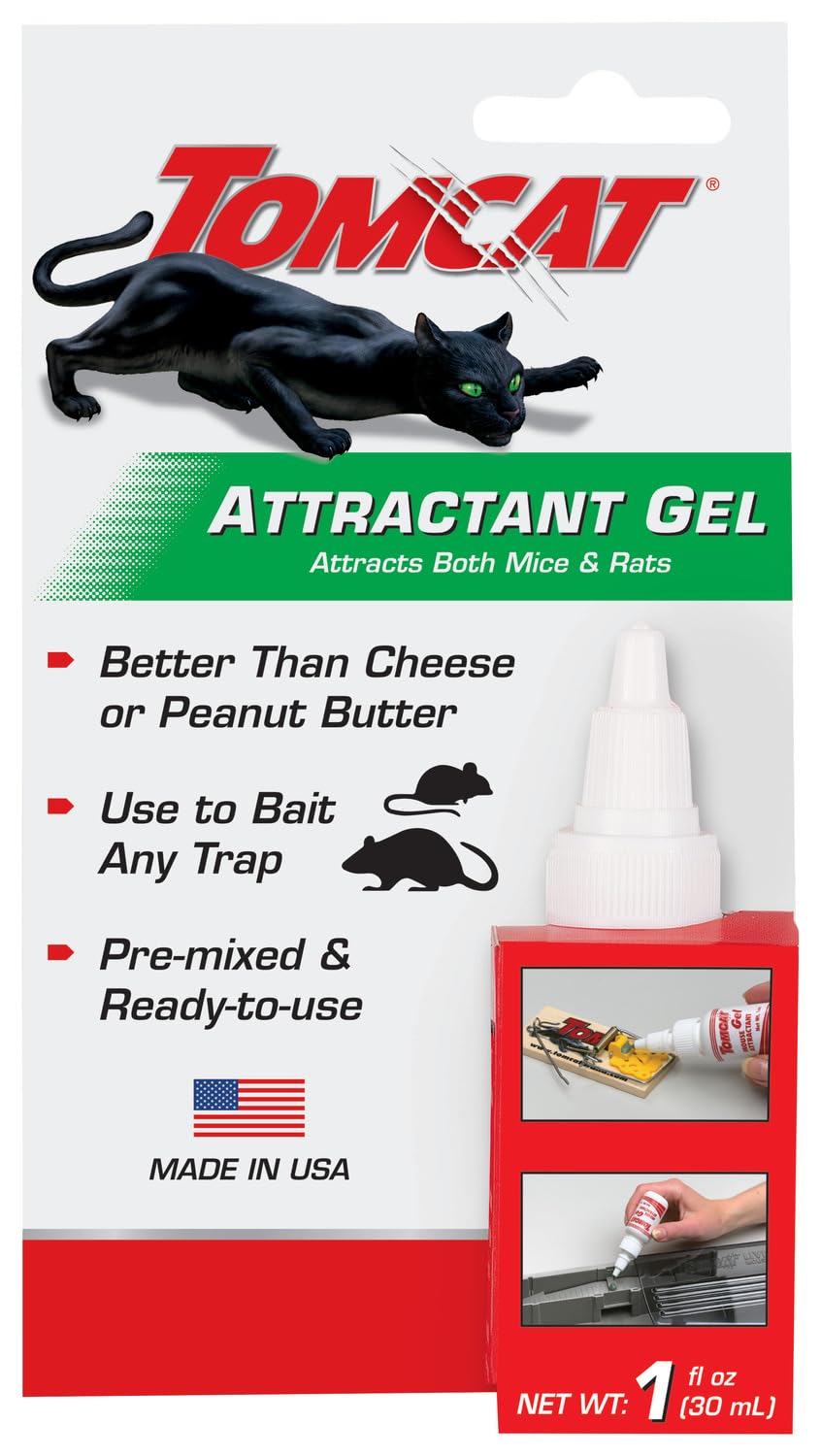 Tomcat Attractant Gel, Bait for Mouse Traps and Rat Traps, 1 oz. | Attracts Mice and Rats, Enhances Trap Effectiveness, Pre-Mixed Ready-To-Use for Any Trap, Non-Toxic for Children & Pets