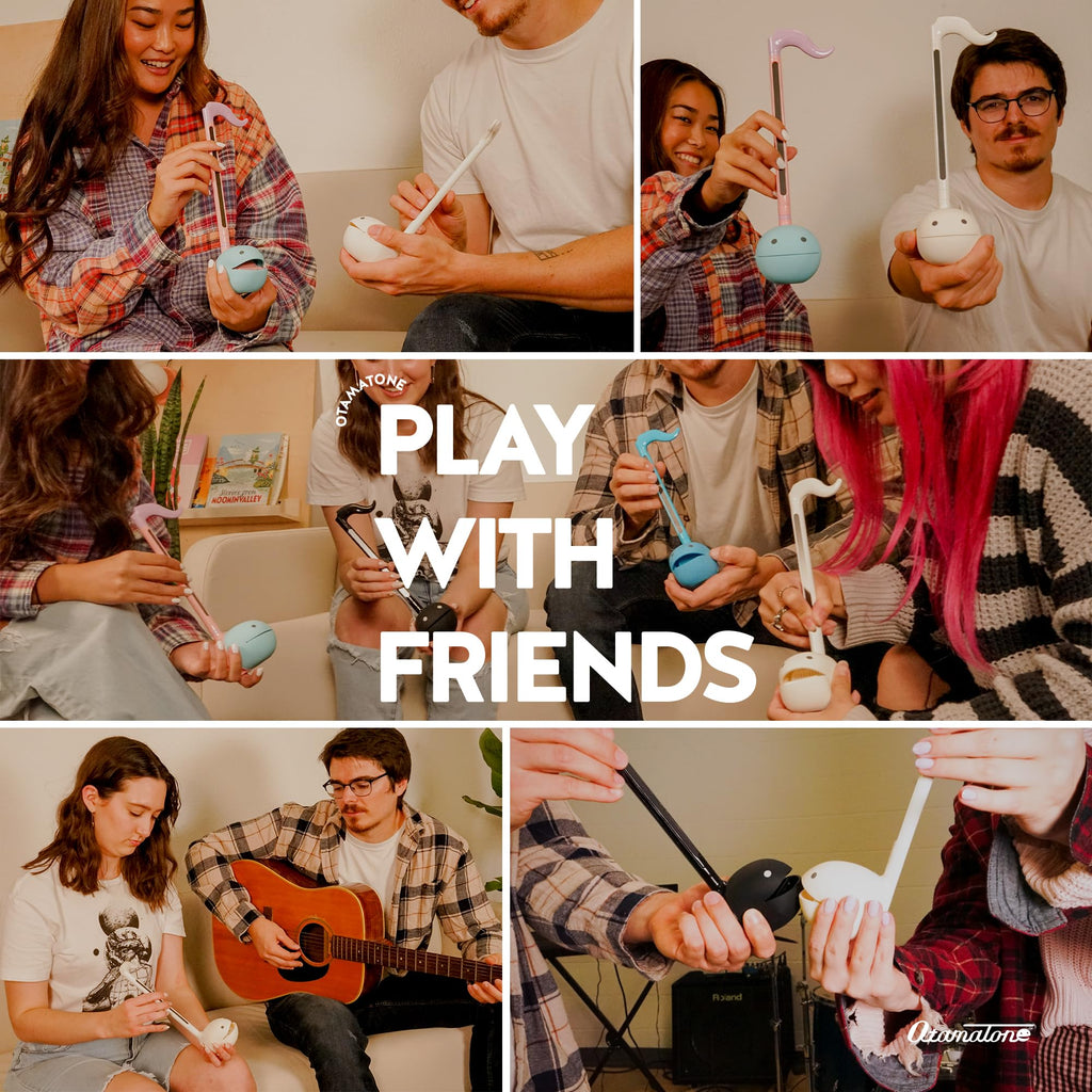 Otamatone Japanese Electronic Synthesizer Musical Instrument Toy - White | Portable Music Synthesizer from Japan by Maywa Denki Studio Award Winning Educational Fun Gift for Children, Teens & Adults