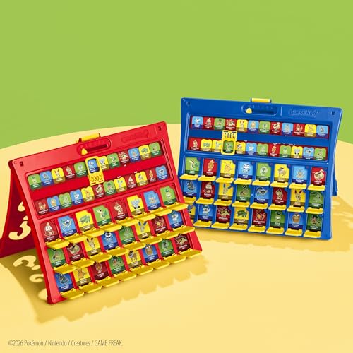Guess Who? Pokémon Edition Game | 48 Pokémon | Fun Kids Board Games for Families | 2 Players | 15 Mins. | Travel Friendly | Ages 6+