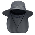 NPQQUAN Sun Hats for Men Women with Neck Flap UPF 50+ UV Protection | Wide Brim Bucket Hat, Water Resistant, Adjustable Size, Detachable Chin Strap, Foldable & Lightweight, Hiking Fishing Hats