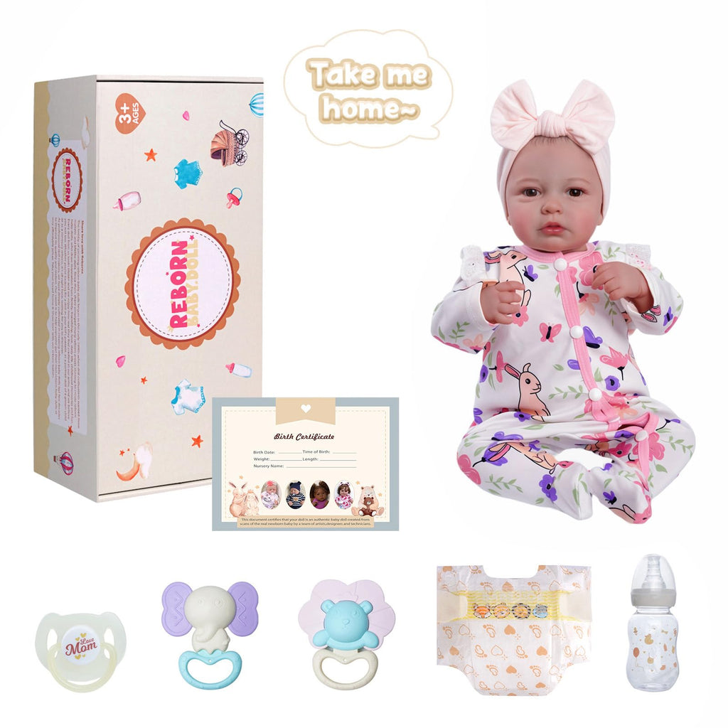 BABESIDE Reborn Baby Dolls - 20 Inch Cute Soft Vinyl Realistic Baby Doll | Real Life Baby Dolls with Complete Accessories Perfect for Cuddling, Playtime, and Gift Giving