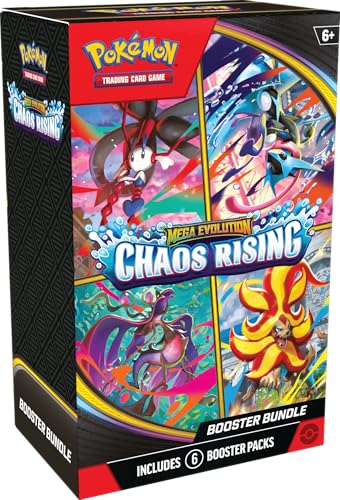 Pokémon TCG: Mega Evolution—Chaos Rising Booster Bundle, 6 Pack