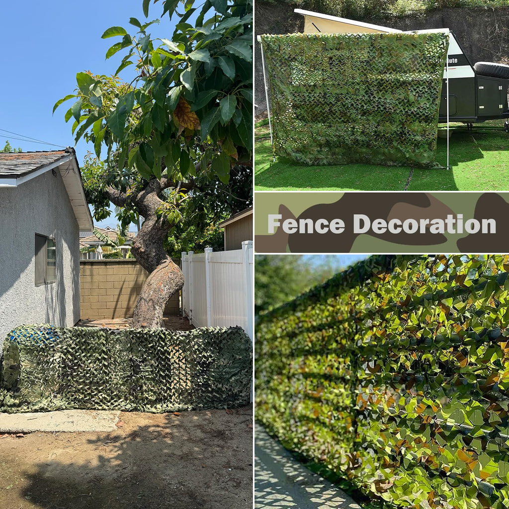 Yeacool Camo Netting Camouflage Netting 20x20 10x20 10x10 Bulk Roll Burlap Camo Tarp Sunshade Net for Hunting Blind Dinosaur Birthday Jungle MilitaryTheme Party Decoration Camping Shooting