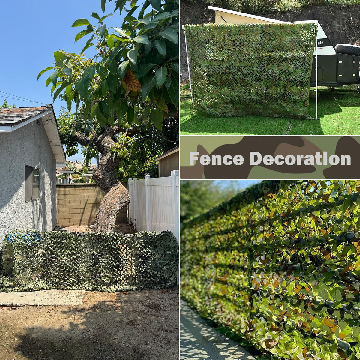 Yeacool Camo Netting Camouflage Netting 20x20 10x20 10x10 Bulk Roll Burlap Camo Tarp Sunshade Net for Hunting Blind Dinosaur Birthday Jungle MilitaryTheme Party Decoration Camping Shooting