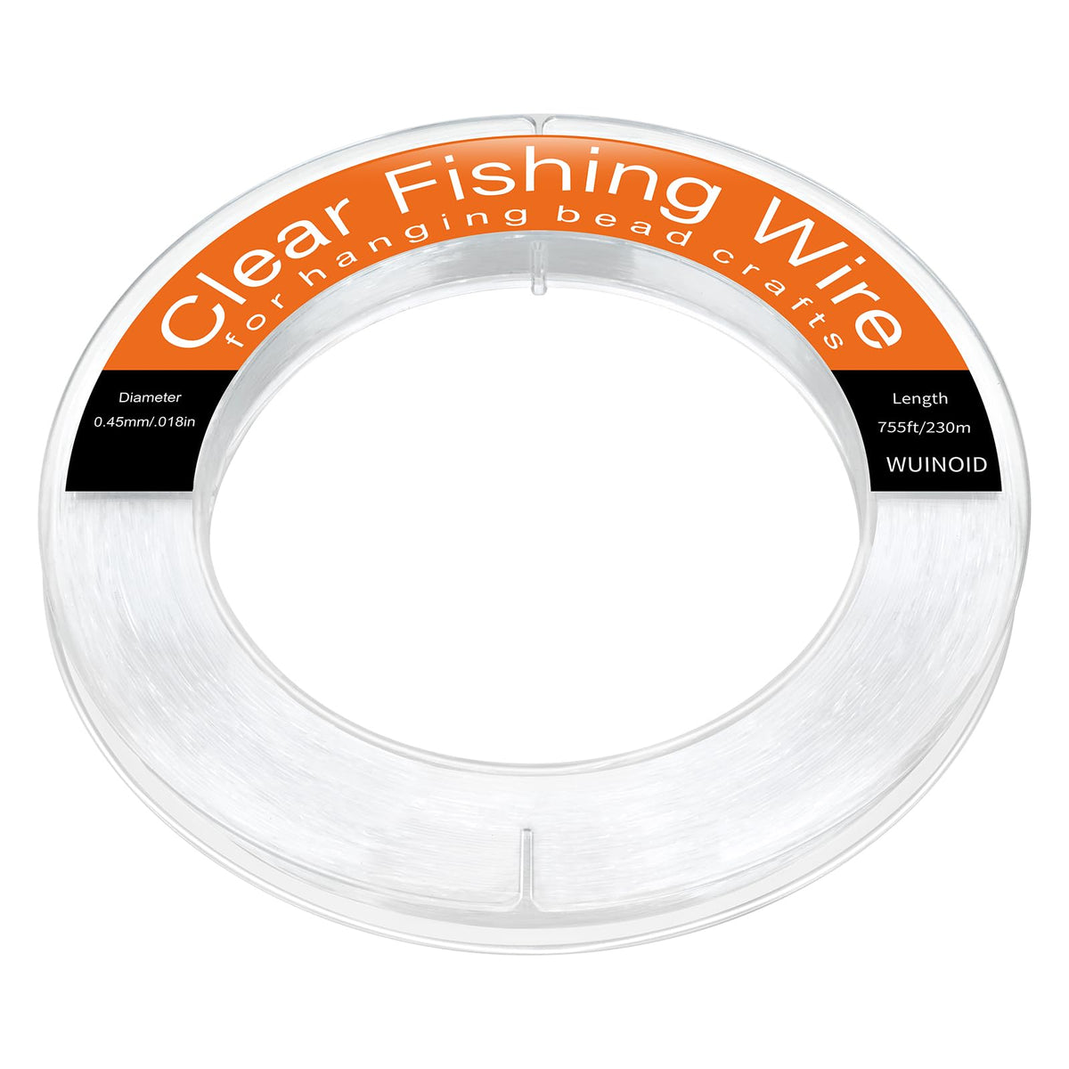 Fishing Line Wire, Clear Monofilament Fishing Line Wire, Nylon Clear Invisible String for Fishing and Hanging Balloons Garland Crafts Decorations WUINOID