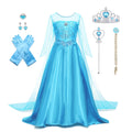 AHLPO Princess Dress for Girls Luxury Princess Dress Up Halloween Cosplay Princess Costume Fancy Dress Birthday Outfit