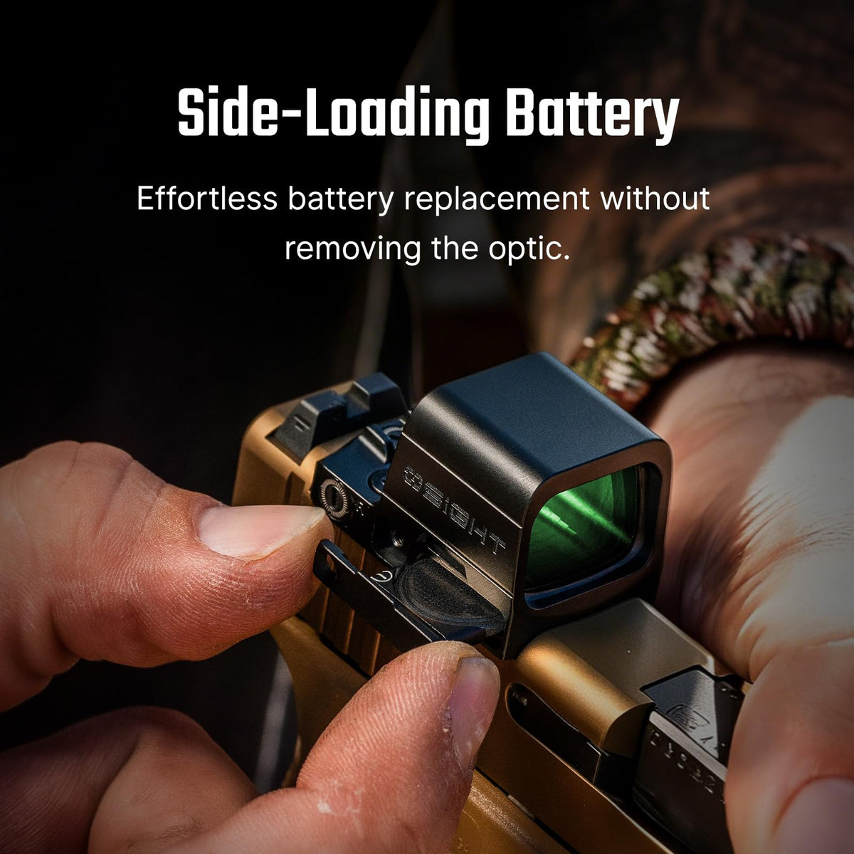 OSIGHT SE Enclosed Red/Green Dot, 2 & 32 MOA Multi-Reticle or 6 MOA Dot | RMSc Footprint, Side-Load Battery, Motion Sensor, Aspherical Lens, Compact Enclosed Design for Concealed Carry