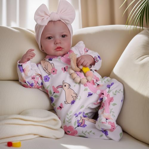 BABESIDE Reborn Baby Dolls - 20 Inch Cute Soft Vinyl Realistic Baby Doll | Real Life Baby Dolls with Complete Accessories Perfect for Cuddling, Playtime, and Gift Giving