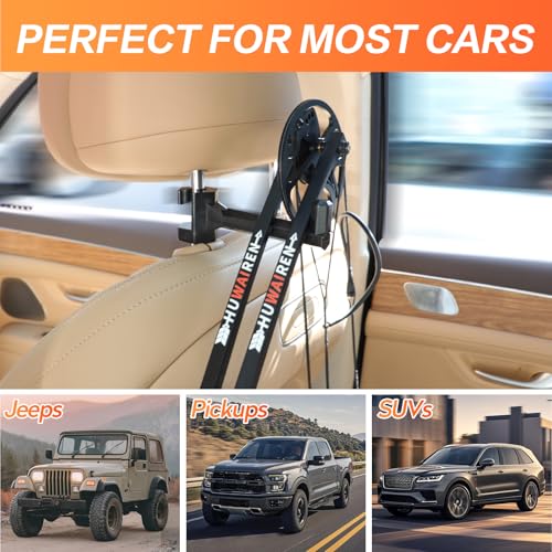 ORAPBOT Bow Hanger for Truck, 2 Set Archery Hunting Shooting Bracket Headrest Mount,Universal Compound Bow Holder for Vehicle Storage and Hunting Transport