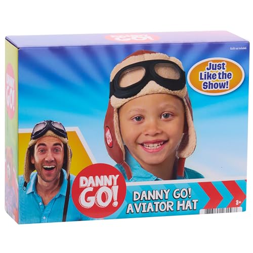Danny Go! Aviator Hat - Play Dress-Up Hat Inspired Show | Preschool Kids, Dress-Up, Pretend Play, Holiday Stocking Stuffers, Gifts, Presents