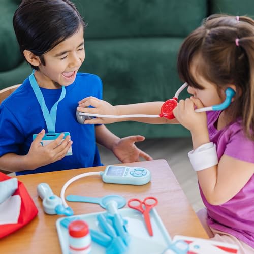 Melissa & Doug Get Well Doctor Kit, 25-Piece Toddler Doctor Play Set, Realistic Pretend Play Toys & Accessories, Preschool Toys for Girls & Boys Ages 3+