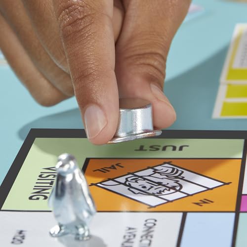 Monopoly Board Game | Classic Game with Storage Tray and Larger Tokens | Ages 8+ | 2 to 6 Players | Family Games for Kids and Adults | Kids Gifts