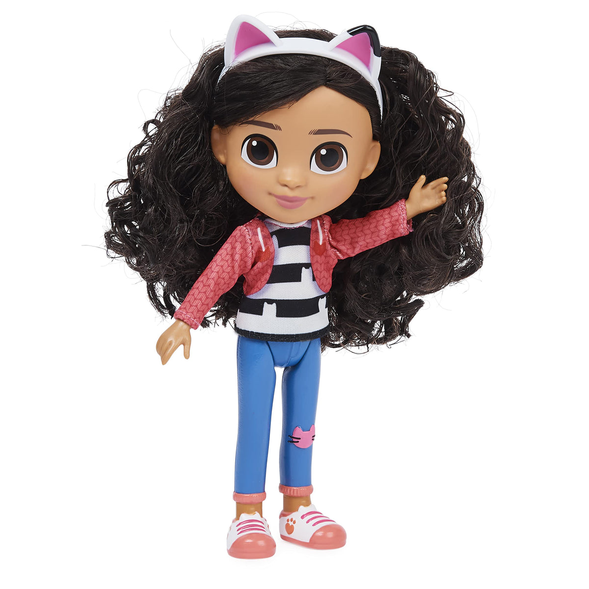Gabby's Dollhouse 8-inch Gabby Girl Doll | 8-Inch Gabby Doll, Realistic Details, Removable Cat Ears, Soft & Curly Hair, Kids Toys for Girls & Boys Ages 3+