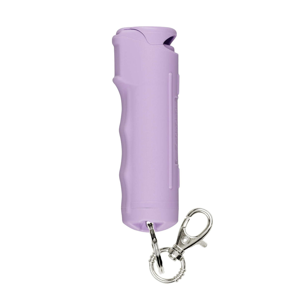SABRE Pepper Gel Spray with Fast Flip Top Safety & Snap‑Clip Keychain | Maximum Strength with UV Dye for Self Defense, Finger Grip, Reduces Wind Blowback, 10-Second Spray, 14-ft Range, Made in USA