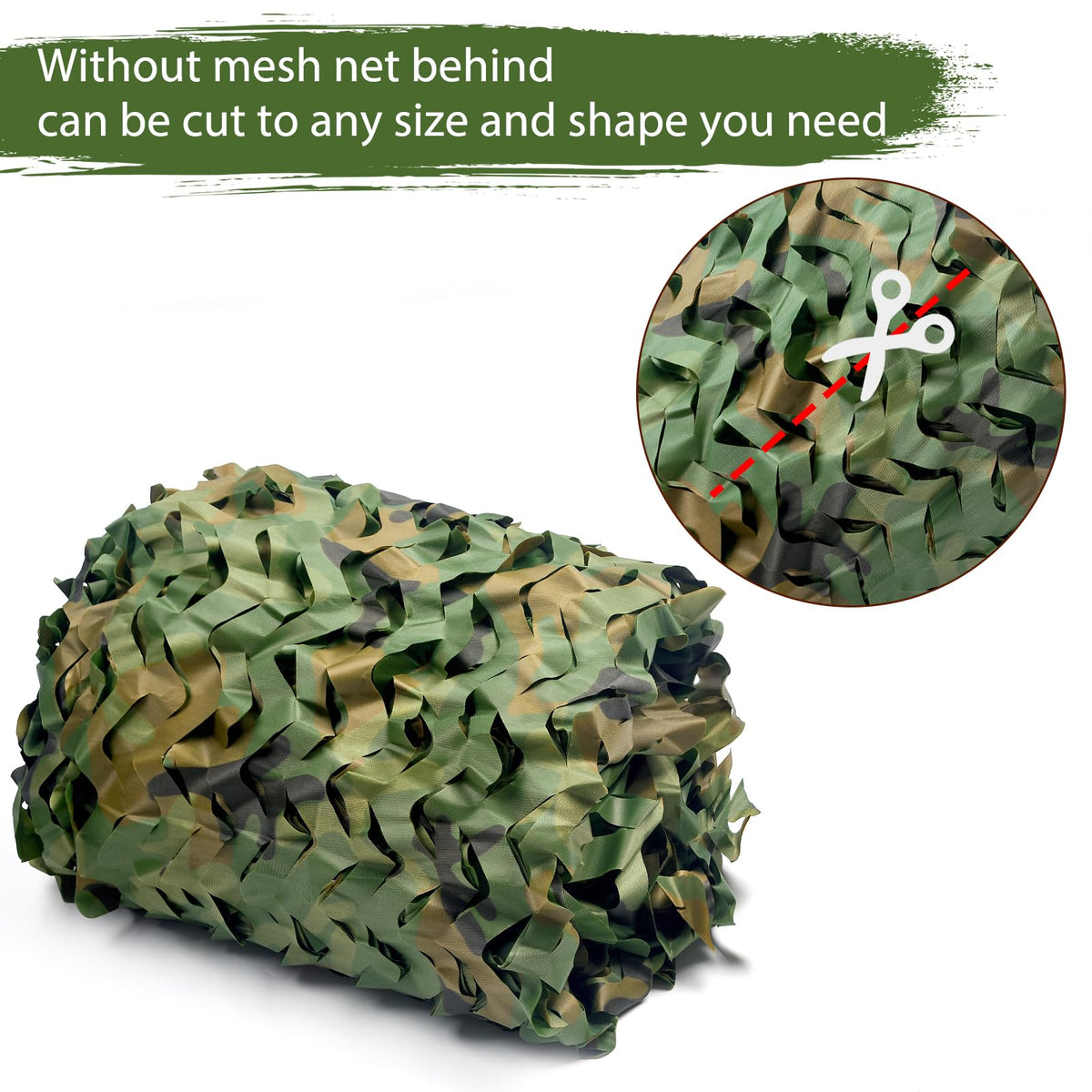 Yeacool Camo Netting Camouflage Netting 20x20 10x20 10x10 Bulk Roll Burlap Camo Tarp Sunshade Net for Hunting Blind Dinosaur Birthday Jungle MilitaryTheme Party Decoration Camping Shooting