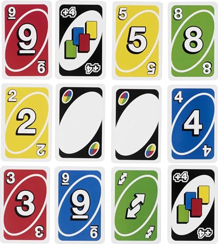 Mattel Games Giant UNO Card Game, Ages 7+, Players 2-10 | Oversized Classic UNO Deck With Customizable Cards for Bigger Game Play, Color Blind Accessible