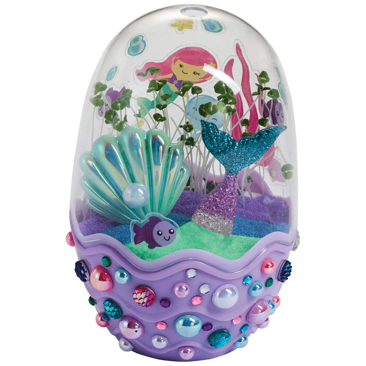 Creativity for Kids Mini Garden: Mermaid Terrarium Kit - Mermaid Gifts for Girls, Crafts and Toys, Stocking Stuffers for Kids (Ages 6+)