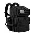 LHI Military Tactical Backpack for Men and Women 45L Army 3 Days Assault Pack Bag Large Rucksack with Molle System Black