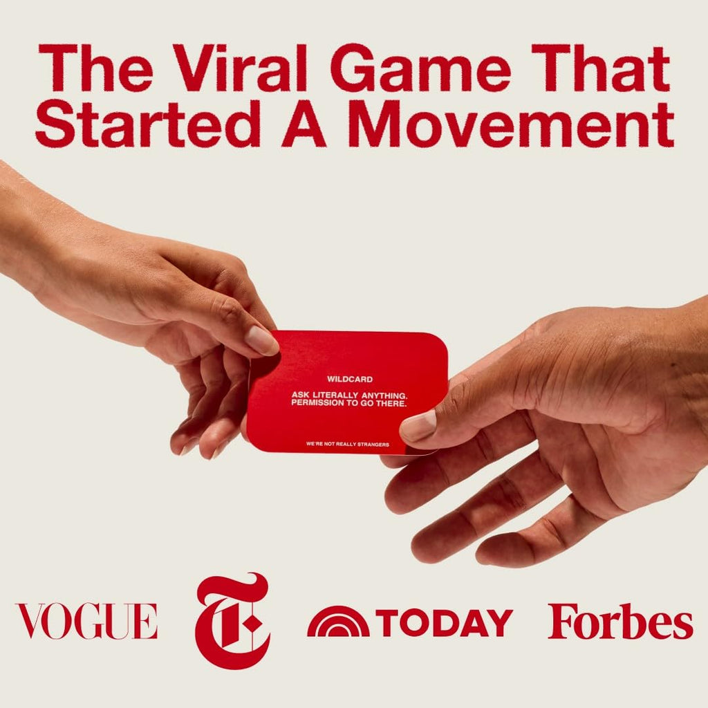 WE'RE NOT REALLY STRANGERS Card Game, Conversation Card Game for Adults | 150 Cards for Adults, Teens, Couples, & Strangers - Icebreaker Questions for Game Night or Date Night, Ages 15+, 2-6 Players