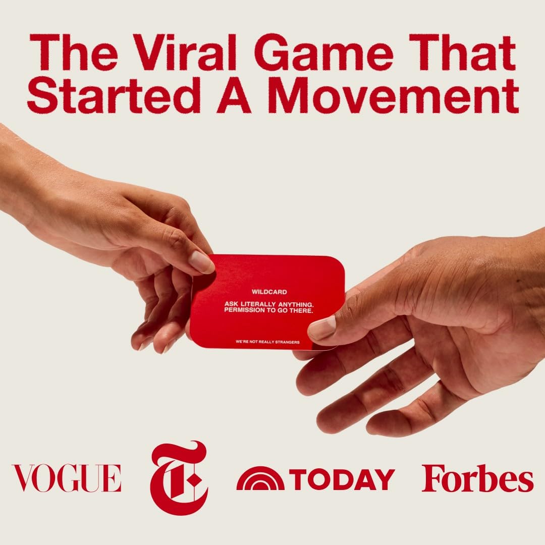 WE'RE NOT REALLY STRANGERS Card Game, Conversation Card Game for Adults | 150 Cards for Adults, Teens, Couples, & Strangers - Icebreaker Questions for Game Night or Date Night, Ages 15+, 2-6 Players