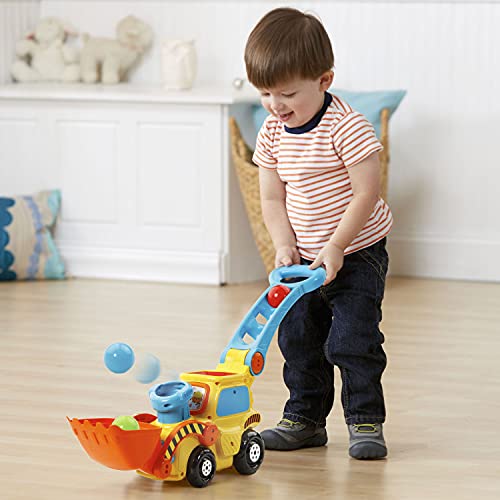 VTech Pop-a-Balls Push and Pop Bulldozer, Yellow