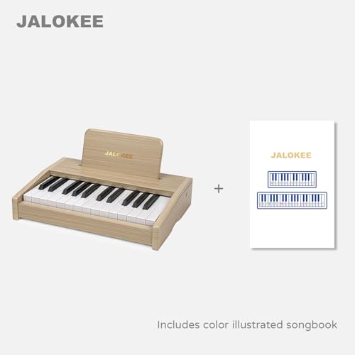 Kids Piano Keyboard, Digital Piano for Kids, Music Educational Instrument Toy, Wood Toy for 3+ Girls and Boys (Oak, 25 Keys)