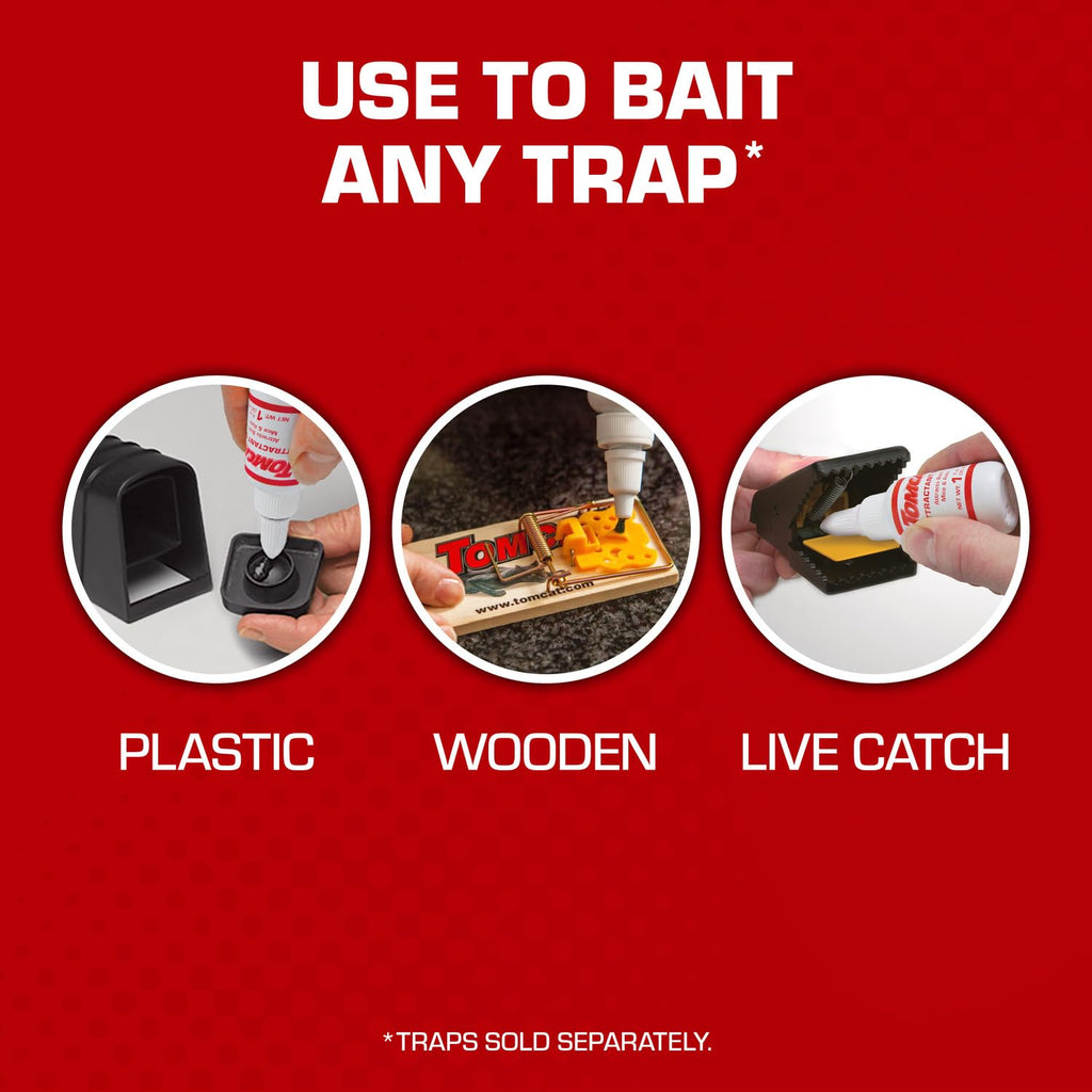 Tomcat Attractant Gel, Bait for Mouse Traps and Rat Traps, 1 oz. | Attracts Mice and Rats, Enhances Trap Effectiveness, Pre-Mixed Ready-To-Use for Any Trap, Non-Toxic for Children & Pets