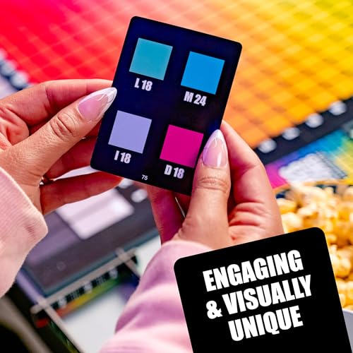 HUES and CUES - Vibrant Color Guessing Board Game for 3-10 Players Ages 8+, Connect Clues and Guess from 480 Color Squares