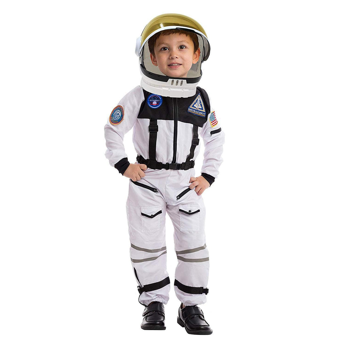 Spooktacular Creations Astronaut Costume with Helmet, Space Suit for Toddler, Kids Astronaut Halloween Costume for Cosplay