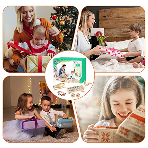 Kids Musical Instruments,100% Natural Wooden Music Percussion Toy Sets, 23 Pcs Tambourine Xylophone Toys for Kids, Girls Boys Preschool Education Early Learning Musical Toys with Bags