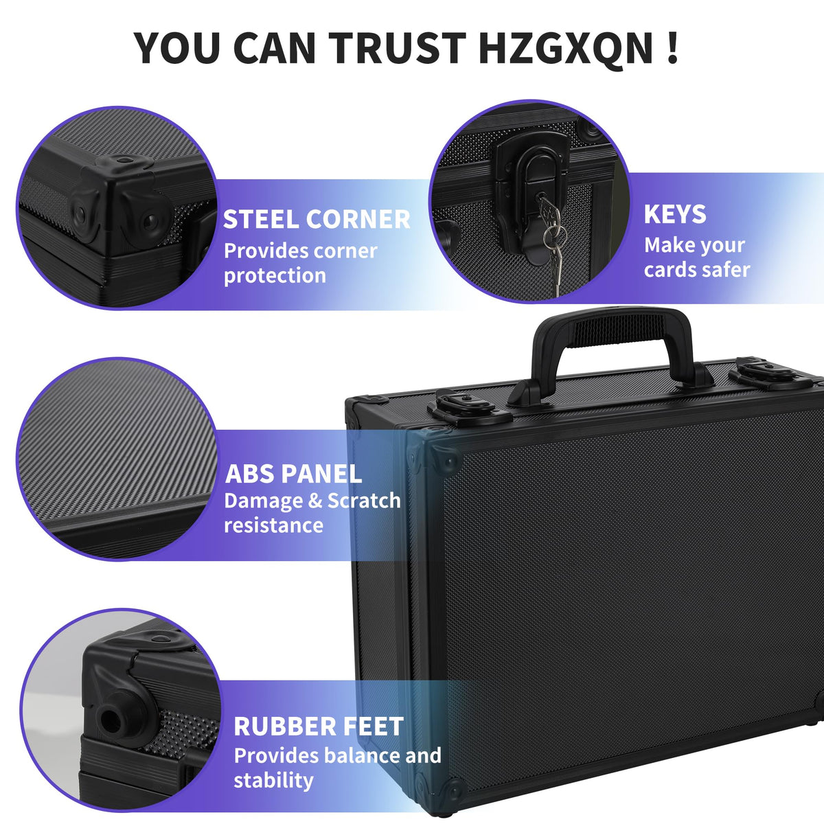 HZGXQN Toploader Storage Box for 3" x 4" 35pt Rigid Card, Top Loader Card Storage Hard Case, Sports Card Storage Boxes for Trading Cards, Top Loaders Holder (Holds 600+ Toploaders)