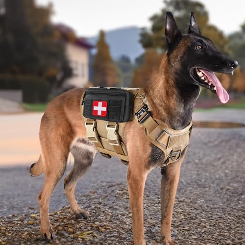 FRTKK Tactical Molle Admin Pouch Utility Laser Cut EDC Tool Pouch Bag Horizontal Modular Pouches Include US Flag Patch and Keychain