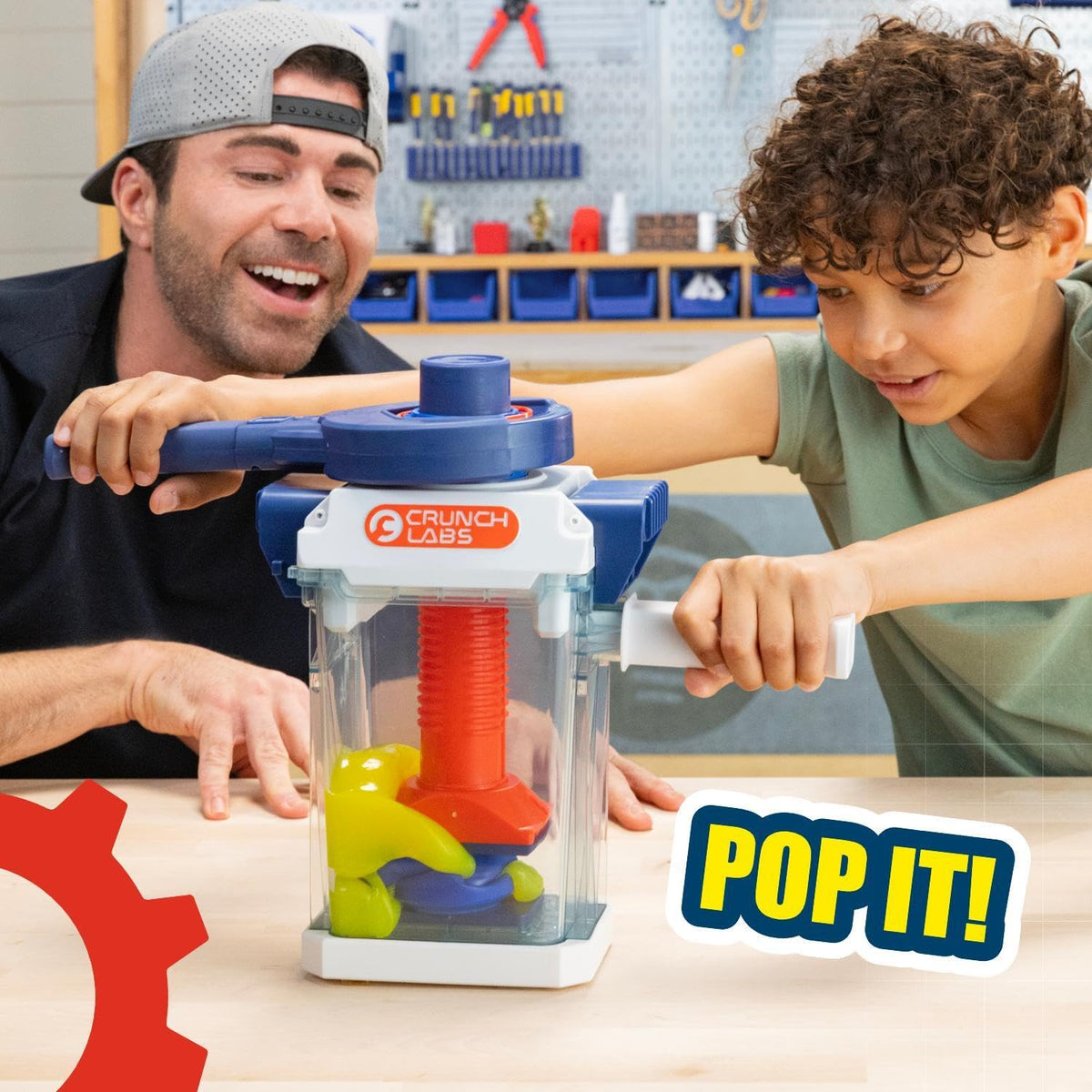 CrunchLabs by Mark Rober, The Crunchinator, STEM Toys for Ages 8-13 | Inspired by Mark Rober, 3 interchangeable plates, contained chamber, and phone holder; science kits for kids ages 8+