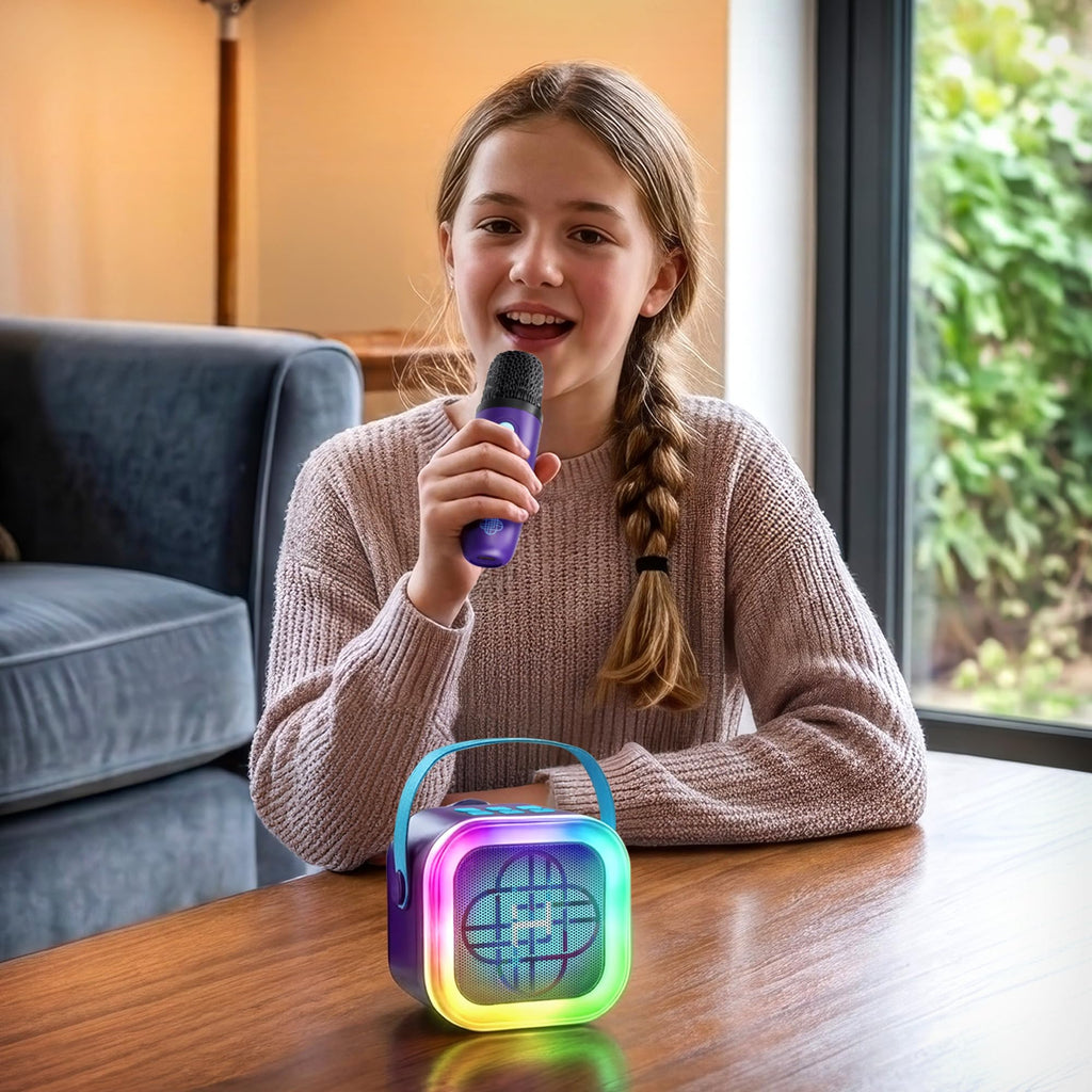 Kpop Demon Hunters Bluetooth Karaoke Machine for Kids (One Microphone)