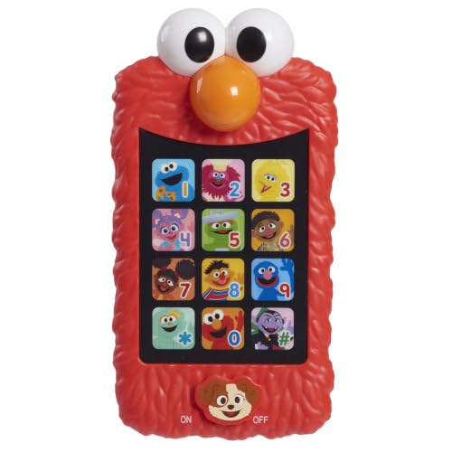 Sesame Street Learn with Elmo Pretend Play Phone by Just Play | Learning and Education, Holiday Stocking Stuffers, Gifts, Presents, Kids Toys for Ages 2 Up