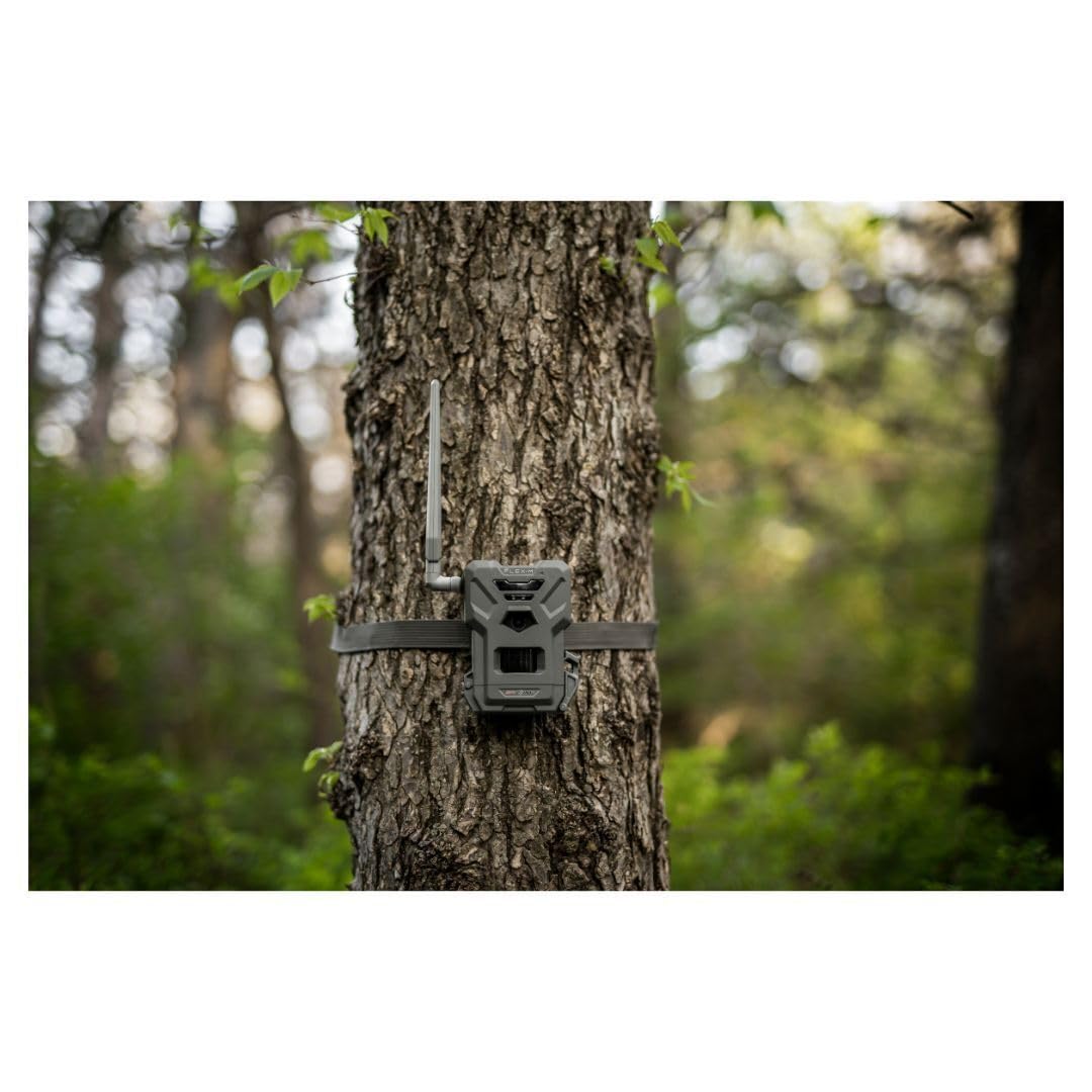 SPYPOINT Flex-M Twin, Cellular Trail Camera, Night Vision, Free Photo Plan | Auto Multi Cell-Network, LTE, GPS, Waterproof, 0.5 Second Trigger, 28MP Photo, 720p Video+ Sound, 90Ft Motion Dection & Flash