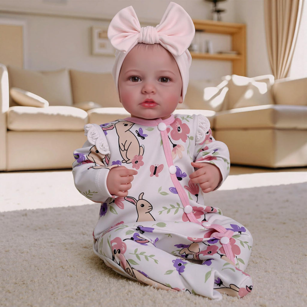 BABESIDE Reborn Baby Dolls - 20 Inch Cute Soft Vinyl Realistic Baby Doll | Real Life Baby Dolls with Complete Accessories Perfect for Cuddling, Playtime, and Gift Giving