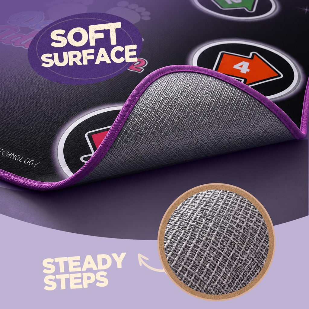 Dance Mat Toys with Bluetooth, Electronic Dance Pad for 3-12 Year Old Kids | Music Dance Mat with Bluetooth, Light-up 6-Button, 5 Game Modes, Birthday Toys Gifts for 3 4 5 6 7 8 9 10+ Year Old Girls