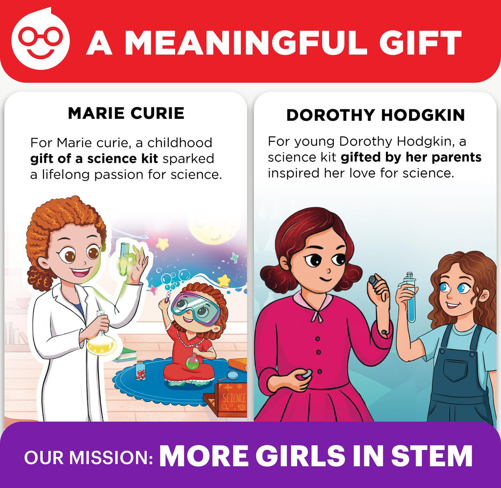 Doctor Jupiter Girls' First Science Experiments Kit for Kids Ages 4+ | Birthday Gift Ideas for Girls 4, 5, 6, 7, 8 Year Olds, Science Kits for Kids Ages 5-7, STEM Educational Toys