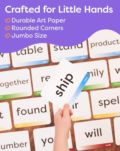 Sight Words Flash Cards Kindergarten | 120 High Frequency Words from Dolch's and Fry's Lists for 4-6 Years