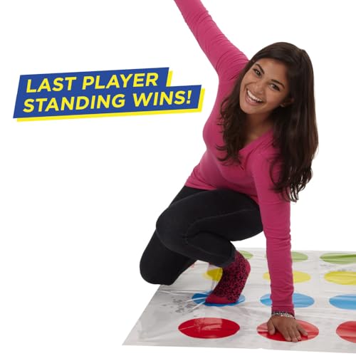 Hasbro Twister Party Classic Board Game for 2 or More Players,Indoor and Outdoor Game for Kids 6 and Up,Packaging May Vary