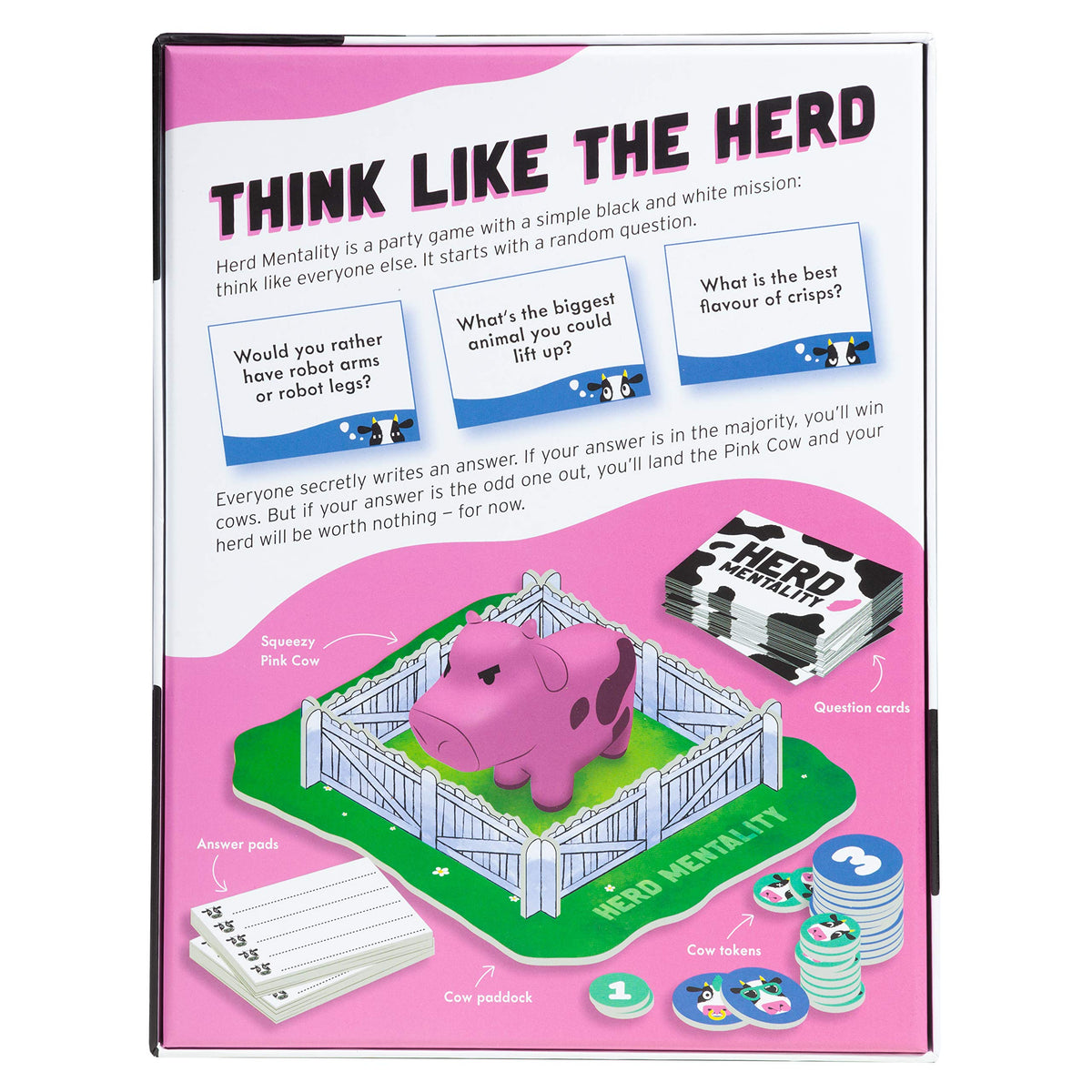 Herd Mentality Board Game: #1 Family Party Game, 4-20 Players | Award-winning board game, easy to learn, large group game, christmas gift for adults, kids and teens, fun family game night