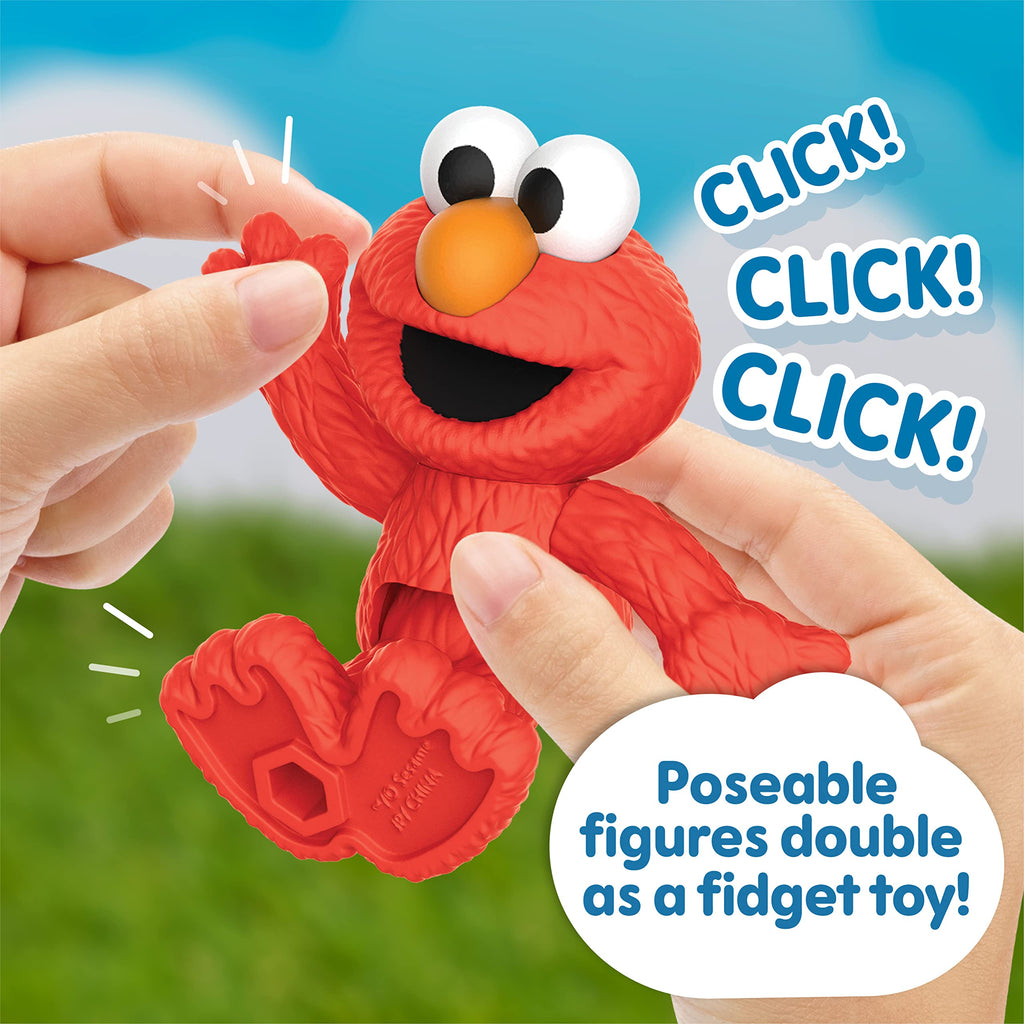 Just Play Sesame Street Neighborhood Friends Poseable Figurines | 7 Figurines, Holiday Stocking Stuffers, Gifts, Presents, Kids Toys for Ages 2 Up