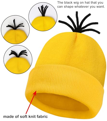 WISHTEN 5 PCS Halloween Costumes for Kids Girls,Halloween Cosplay Dress up | Halloween Costume Accessories for Girls, Goggles/Beanie/Blue Tutu Skirt/Suspenders/ Gloves,Family Themed Parties,Role Play