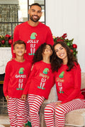 Can Stripe Elf Matching Family Christmas Pajamas