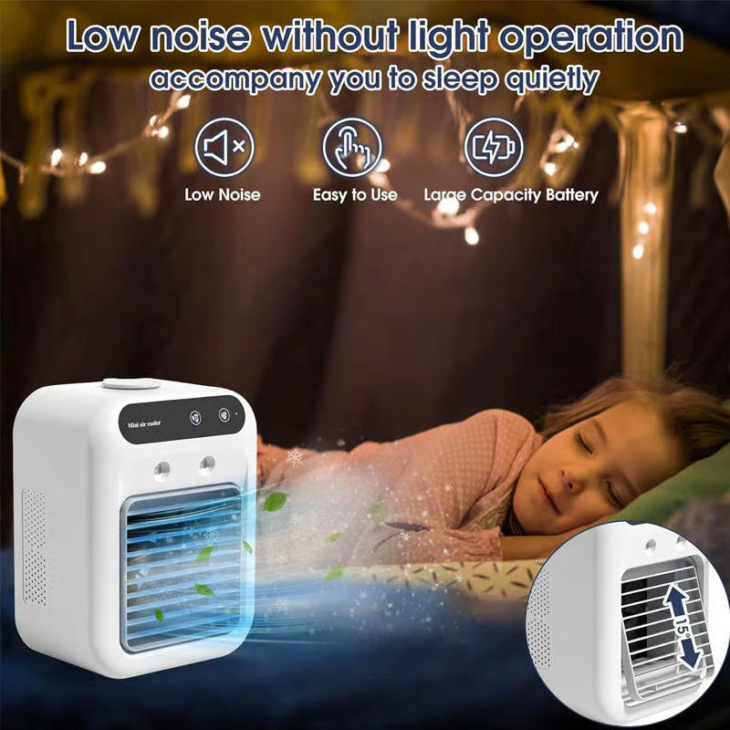 Mini Portable Air Conditioner with Cooling and Humidification Function